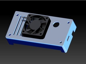 eleksmaker a3 pro motherboard cover 40mm fan 3d print model - Mito3D
