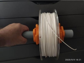spool holder plastic pipe core filament 3d print model - Mito3D