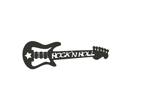 rock rouleau guitare mur Roche monter 3d print model - Mito3D
