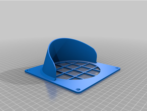 vent intake outlet 125mm connector fan ventillation 3d print model - Mito3D