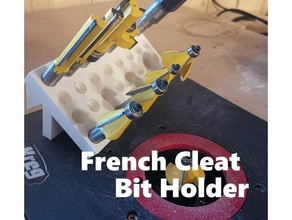 bit holder workbench french cleat 3d print model - Mito3D