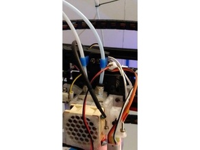 tronxy x5sa-2e bowden tube clip clamp x5s upgrade 3d print model - Mito3D