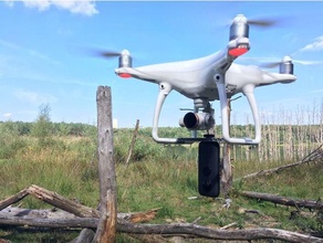 dji fantasma 4 extra telecamera montare ponte 360 drone fusione insta360 treppiedi 3d print model - Mito3D