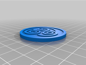 avatar monedas aire nómada moneda tierra Reino nación leyenda korra maestro agua tribu 3d print model - Mito3D