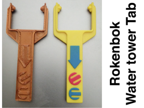 Rokenbok Su kule sekme değiştirme 3d print model - Mito3D