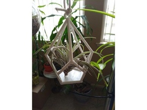 geometric plant hanger lattice 3d print model - Mito3D