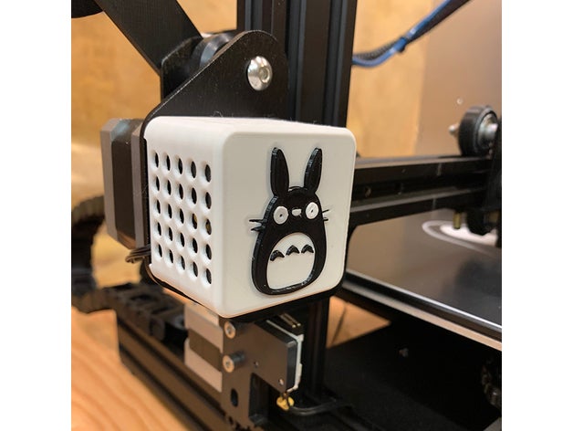 totoro cover ender 3 pro qr code creality ender3 accessories upgrade neighbor 3D print model - Mito3D