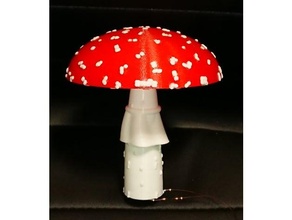 mushroom led 3d print model - Mito3D