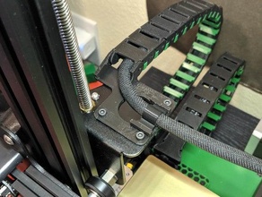ender 3 câble chaîne extrudeuse monter créalité direct conduire pro 3d print model - Mito3D