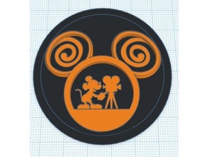 Walzer Disney Studios Paris Tor modular Logo einfügen 3d print model - Mito3D