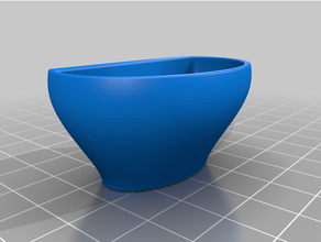 oval fridge cup magnet planter 3d print model - Mito3D