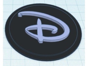 Disney modular Logo einfügen 3d print model - Mito3D