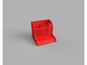 bear desk organizer microsd micro sd office card usb 3d print model - Mito3D