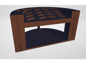 mesure cuillère supporter cuillères mesurer 3d print model - Mito3D