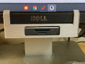 monitor mounted titulaire soutien USB centre 3d print model - Mito3D