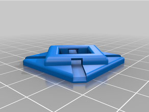diagonal ziptie anchor 3d print model - Mito3D