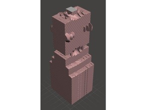 bükücü bina mimari kaos 3d print model - Mito3D