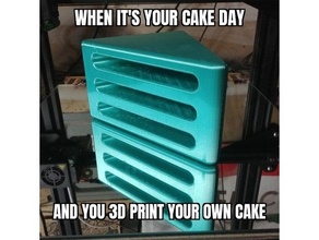 cake day cakeday reddit redditcom upvote 3d print model - Mito3D