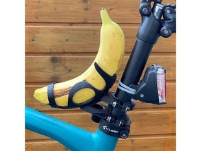 banana cela suporte bicicleta ciclo monte esporte 3d print model - Mito3D