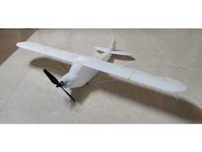 rc carbono filhote avião 3d print model - Mito3D