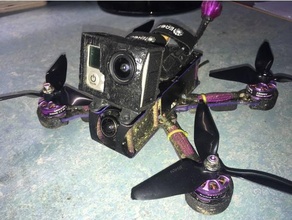 drone eachine x220s soutien Go Pro hero3 glable camra fpv sorcier x220 caméra monter 3d print model - Mito3D