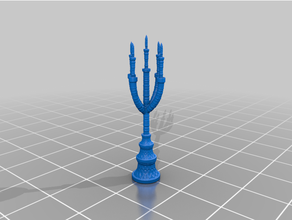 floor candalabra 28mm tabletop games dnd candle stick scatter terrain 3d print model - Mito3D