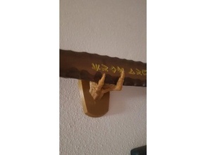 sword holder wall claws class hanger 3d print model - Mito3D