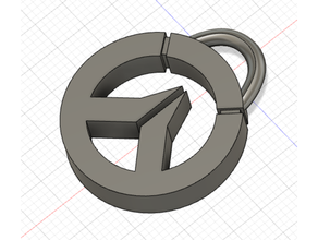 aşırı izleme logo anahtarlık video oyunu 3d print model - Mito3D