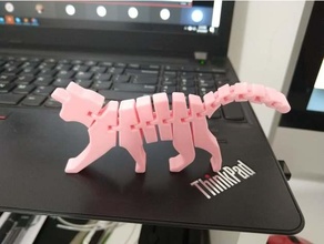 caticorne fléchir animal chat flexi Licorne 3d print model - Mito3D