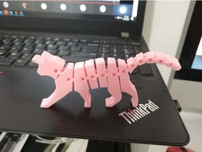 caticorn flex animal cat flexi unicorn 3d print model - Mito3D