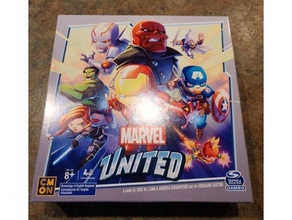 marvel united - updated storage insert sleeved 3d print model - Mito3D