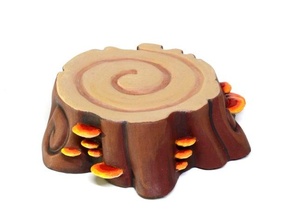 tree stump mushroom plant prop 3d print model - Mito3D