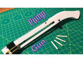mini pump slingshot gun 3d print model - Mito3D