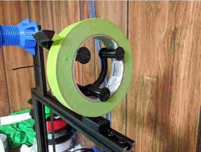 painter tape dispenser pip rollers aluminum extrusion mount ender 3 painters print place 3d print model - Mito3D