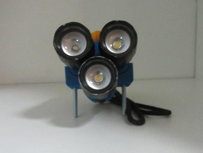 halter 3 t6 zoom-taschenlampen 36mm 3d print model - Mito3D