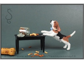 oyuncak bebek evi minyatür köpek tedavi etmek kavanoz bisküvi kesici kurabiye minyatürler 3d print model - Mito3D