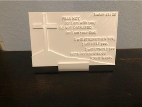Bíblia escritura Isaías 41 10 3d print model - Mito3D