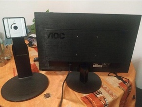 adaptador para vesa 75 100 soporte monitor aoc adapter 3d print model - Mito3D