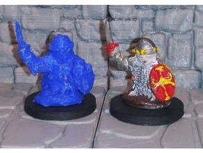 replica grenadier halflings 2002d miniature classic dnd dungeons dragons halfling 3d print model - Mito3D