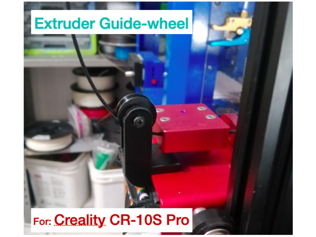 cr10s-pro extruder wheel guide 3D print model - Mito3D