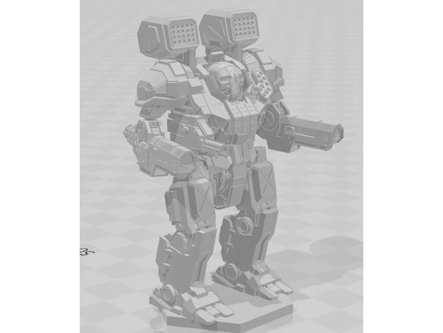 omg wtf01 28mm miniature 6mm américain mecha ws2812 3D print model - Mito3D