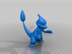 0005 charmeleon Pokemon figure 3d print model - Mito3D