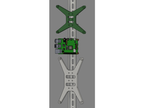 vacarme rail montures imprimante manette planches bigtreetech skr monter RTM railcore 3d print model - Mito3D