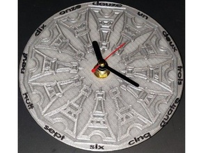 Eiffel tour l'horloge 3d print model - Mito3D
