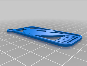 nba porte clés basketball 3d print model - Mito3D
