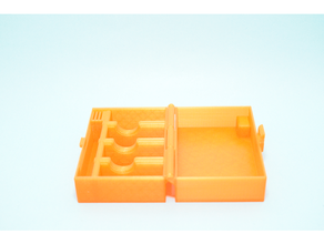 espace rangement boîte Go Pro héros 8 batteries Mémoire frites 3d print model - Mito3D