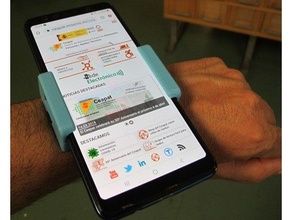 soporte mu eca paraca vil cebolla movil smartphone 3d print model - Mito3D
