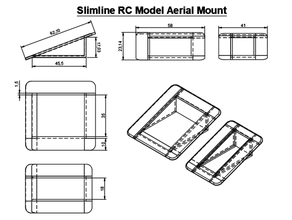 ince fpv alıcı havadan binmek uçak arial Uçan göz uçuş Ölçek flitetest köpük tahta yazı tahtası model 3d print model - Mito3D