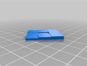 şeffaf yüzey Ölçek örnekleyici 3x3 iplik test cihazı 3d print model - Mito3D