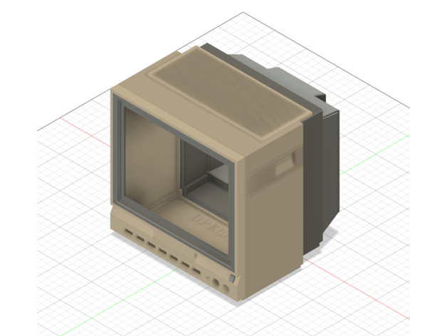commodore 1702 monitor c64 mini 3D print model - Mito3D